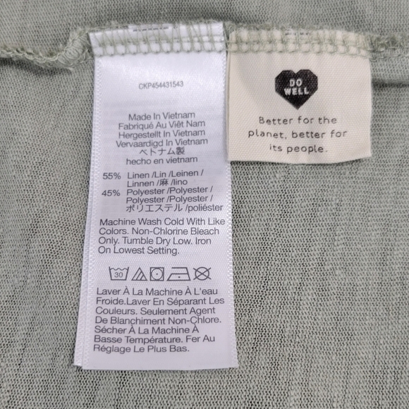 Madewell Linen Tank Top #576 Size M - Picture 7 of 7